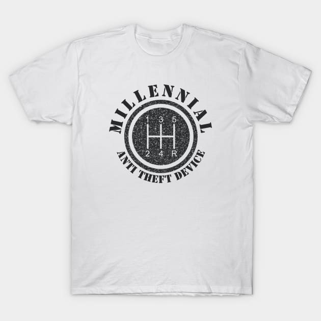 Millenial Anti-theft Device T-Shirt by Sloat